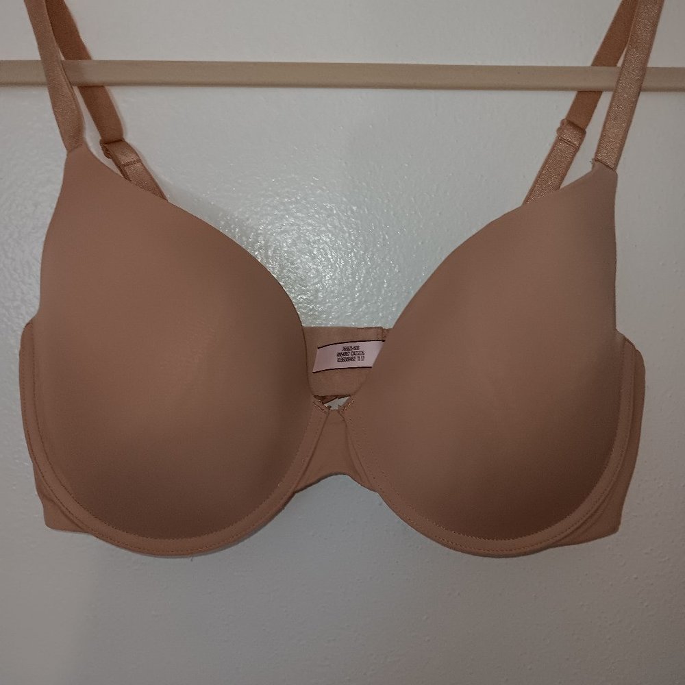 Victoria Secret Uplift Semi Demi Beige Soft Comfort Support Bra Size 36D